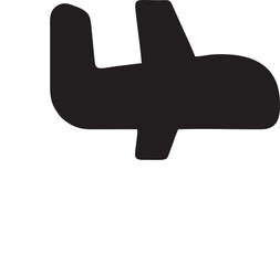 airplane icon symbol in a black image, flight illustration vector image