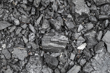 black rocks coal texture