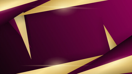 Golden lines overlapping on purple background with light effect. You can use it for ads, posters, templates, business presentations.