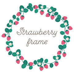 苺　いちご　サークル　フレーム