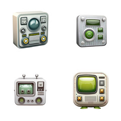 Fototapeta premium Cute Icon Technology PNG Format With Transparent Background