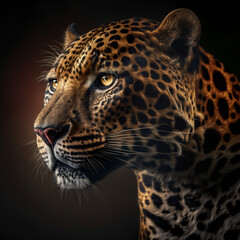 close up portrait of a Jaguar