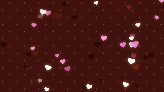 cute heart loop background material