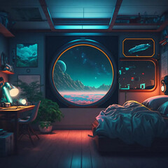 Sci-Fi bedroom