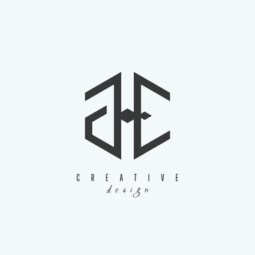 Creative and Minimalist Letter AHE AHC A h e c Logo Design of Editable in Vector Format