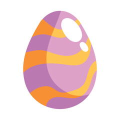 lilac spring egg painted