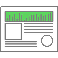 Modification icon pc software line flat vector