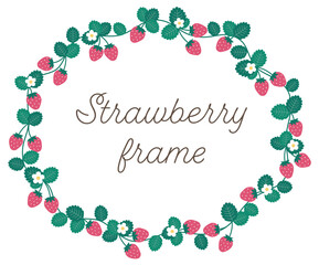 いちご　苺　かわいい　フレーム