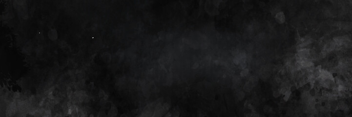Abstract black and grey backdrop concrete texture background banner pattern. Dark black texture chalk board and grunge banner background