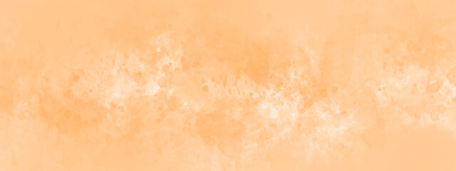 Fototapeta premium Abstract soft yellow center and orange vintage texture background. Soft orange handmade vintage texture design. Abstract banner and canvas design, texture of watercolor.