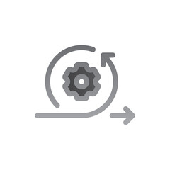 agile two tone gradient icon