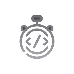 coding two tone gradient icon