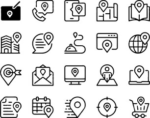business and finance icon set