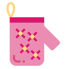 mitten flat icon style