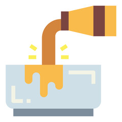 pouring flat icon style