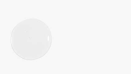 transparent color gel on a light background. Liquid. Study.