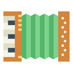 accordion flat icon style