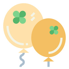 balloons flat icon style