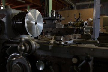 Parts processing work with a lathe