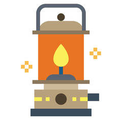 lantern flat icon style
