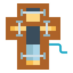 Obraz premium Decapitate flat icon style