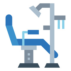 chair flat icon style