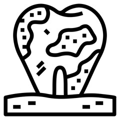 tartar line icon style