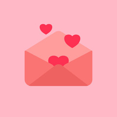 valentine's day pink heart shape on a white background