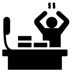 overwork glyph style icon