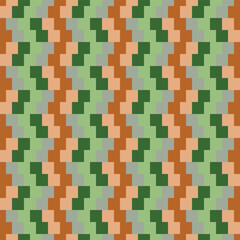 brown and green colorful square geometry in seamless pattern, paper, print, background