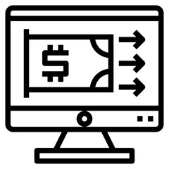 payment line icon style