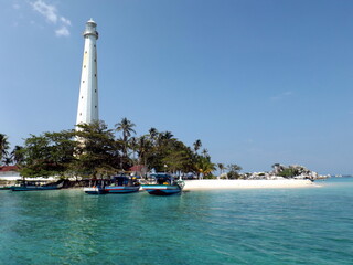 The island of lighthouse