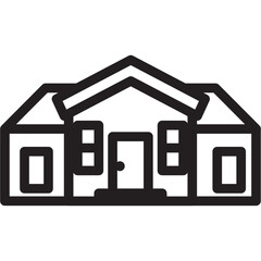 House Line Icon Shape (1)