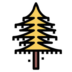 larch filled outline icon style