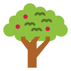 cherry flat icon style