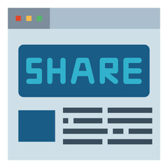 share flat icon style