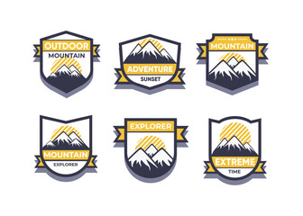 Fototapeta premium Explore Advanture symbol vector set