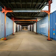 A shipping container terminal3, Generative AI