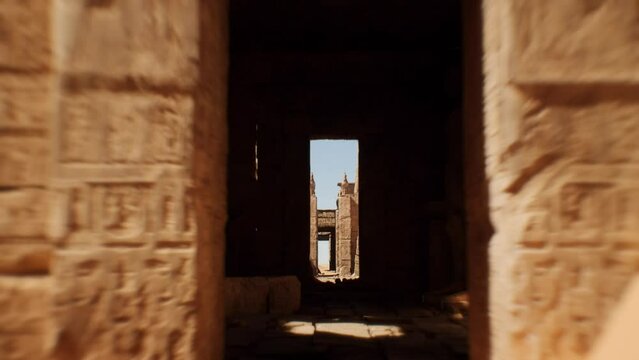 Ancient Egypt Statue And Statue 3D Video Animation