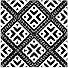 Vector pattern in geometric ornamental style. Black and white color.Seamless repeat pattern.Simple geo all over print block for apparel textile, ladies dress, fashion garment, digital wall paper.
