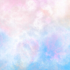 rainbow nebula cloudy sky background
