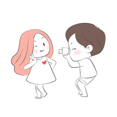 Illustrations of couples in various chapters.