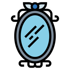 mirror filled outline icon style