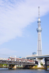 東京スカイツリーと鉄道