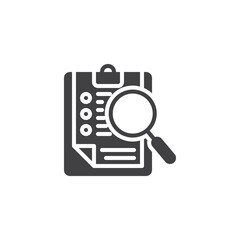 Search document vector icon