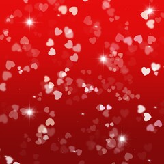 Hearts Bokeh Ombre Gradient Background, Valentine's Day