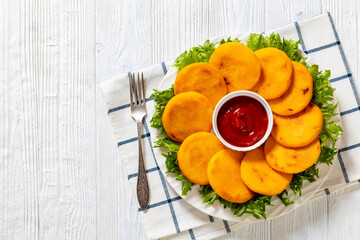 Hot Water cornbread, corn pone, hoecakes, dodgers