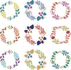 大切な言葉を飾るお洒落な花フレームセット