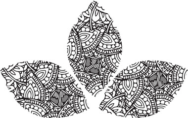 Fototapeta premium Mandala Pattern Vector abstract . Art on the wall. Coloring book Lace pattern The tattoo. Design for a wallpaper Paint shirt and tile hanna Design, Decorative circle ornament in ethnic oriental style