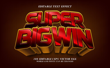 Super Big Win Editable Text Effect